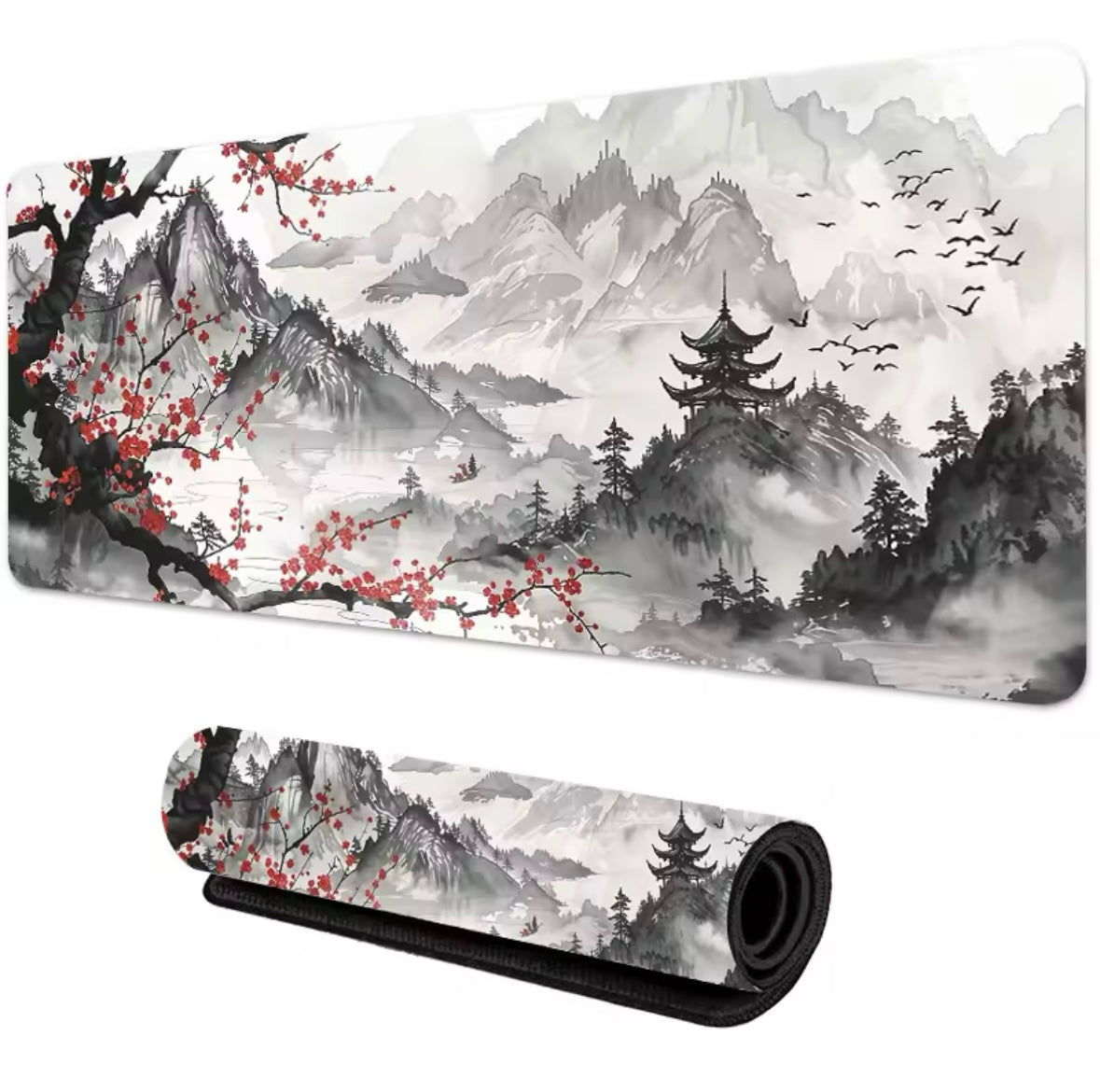 Sakura Spirit” XXL Mouse Pad – Japanese Aesthetic & Gaming Flow (900×400 mm)