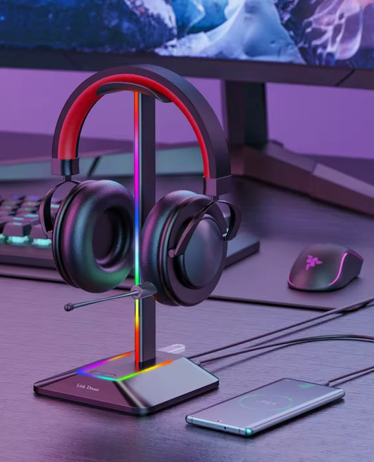 RGB Headset Stand - Stylish & Functional Gaming Accessory