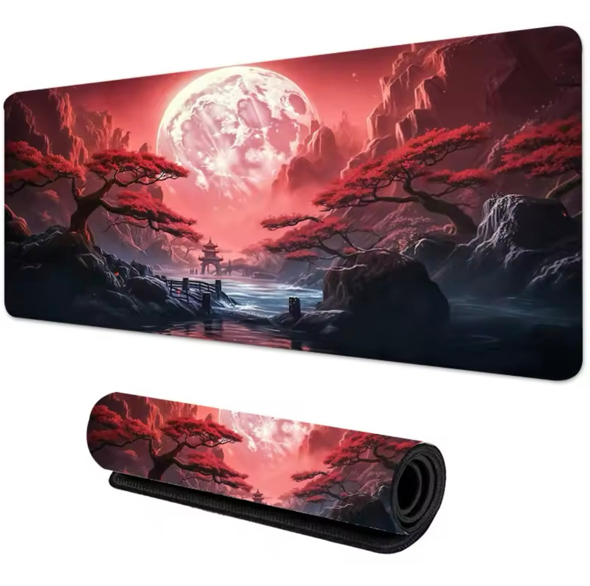 Sakura Spirit” XXL Mouse Pad – Japanese Aesthetic & Gaming Flow (900×400 mm)